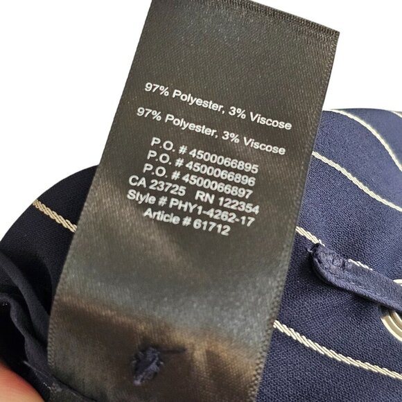 Babaton Aritzia New Kahlo Pin Stripe Navy Blue Robe Sz XS - Picture 16 of 16